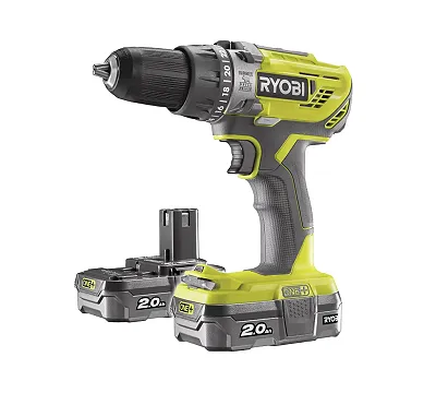 Аккумуляторная дрель-шуруповерт, ударная, ONE+,18В RYOBI R18PD3-220S