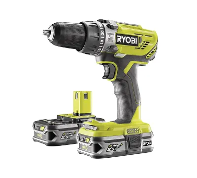 Аккумуляторная дрель-шуруповерт, ударная, ONE+,18В RYOBI R18PD3-225S