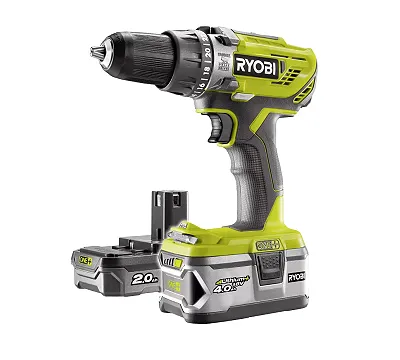 Аккумуляторная дрель-шуруповерт, ударная, ONE+,18В RYOBI R18PD3-242S