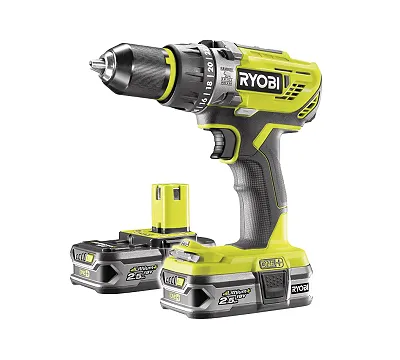Аккумуляторная дрель-шуруповерт, ударная, ONE+,18В RYOBI R18PD31-225S