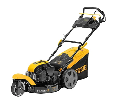 Бензиновая газонокосилка GLT-460SP-T, Trike 149 см3, 46 см, привод, панель, 60л Denzel