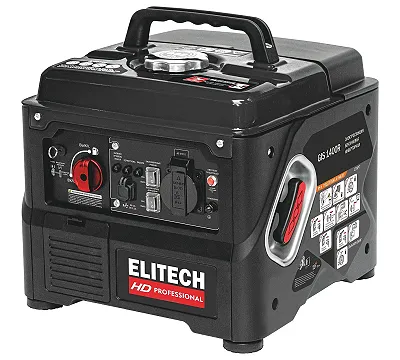 Бензогенератор, 1,2 кВт, инверторный ELITECH HD GIS 1400R
