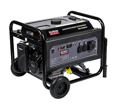 Бензогенератор, 5,0 кВт ELITECH HD GES 6500RW