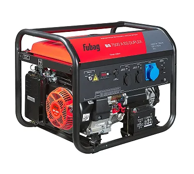 Бензогенератор BS 7500 A ES DUPLEX, 7,0 кВт, с электростартером FUBAG 641087