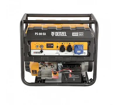 Бензогенератор PS 80 EA, 8,0 кВт, с электростартером DENZEL 946924