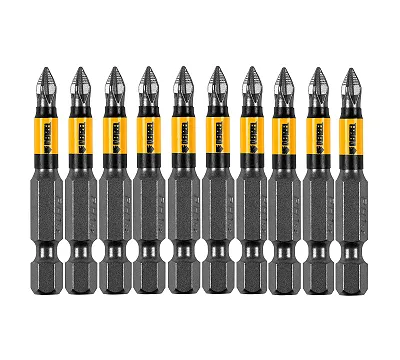 Бита PH1х50, сталь S2, цилиндр., 10 шт. Е 6,3 Denzel