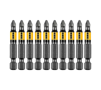 Бита PH2х50, сталь S2, цилиндр., 10 шт. Е 6,3 Denzel