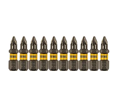 Бита PZ1х25, сталь S2, шестигранный профиль, 10 шт. Е 6,3 Denzel