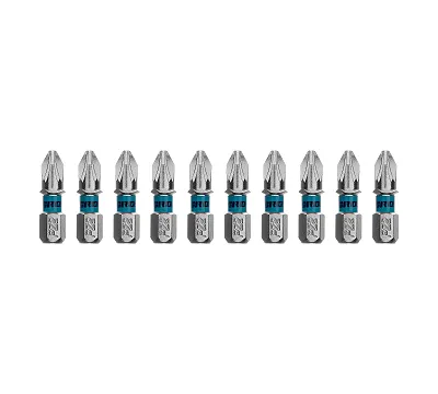 Бита PZ2х25 мм, сталь S2, шестигр., 10 шт. Gross
