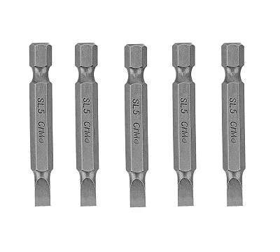 Бита SL5 x 50, сталь CrMo, 5 шт. Сибртех