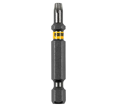 Бита TX 20х50, сталь S2, шестигранный профиль, 10 шт. Е 6,3 Denzel