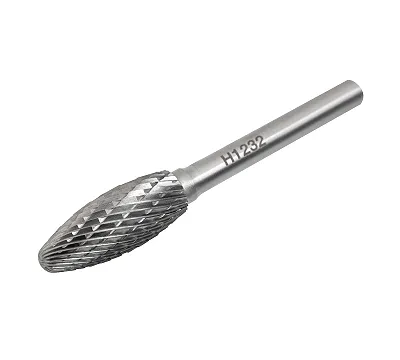 Борфреза H123208, хв-8мм, пламевидная, двойная насечка ВК8 SDW TOOLS
