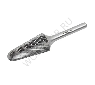 Борфреза L203806, коническая с закругленным концом, двойная насечка ВК8 SDW TOOLS