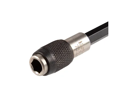 Держатель вставок (бит) 1/4", 75 мм, с фиксатором, для шуруповерта KING TONY 752-75