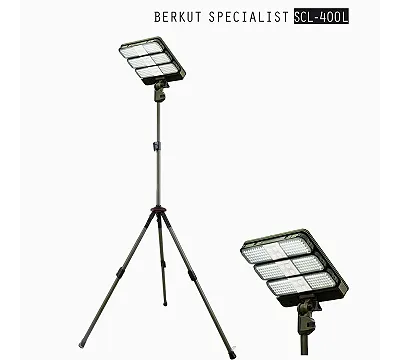 Фонарь светодиодный на штативе, солнечная батарея, Li-Ion, 3,7 В BERKUT SCL-400L
