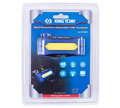 Фонарь светодиодный, налобный, 1 Led COB KING TONY 9TA51