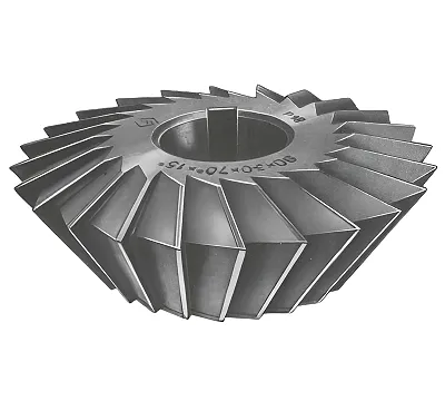 Фреза двухугловая несимметричная 60x16x22 мм, 85° (70°+15°) Р18 z=20