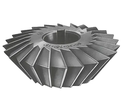 Фреза двухугловая несимметричная 63x16x22 мм, 80° (65°+15°) Р6М5 z=20