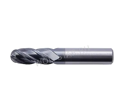 Фреза сферическая 12*12*30*75 4F HRC45 AlTiN ц/х, К40 цельная PANDA CNC