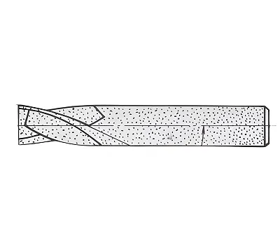 Фреза шпоночная d10,0x15x45 ц/х ВК8 твердосплавная