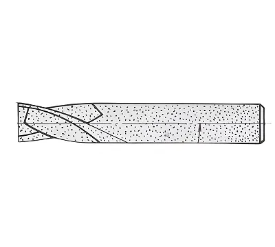 Фреза шпоночная d6,0x10x35 ц/х ВК8 твердосплавная