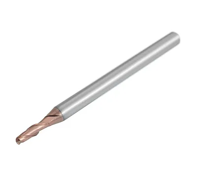 Фреза твердосплавная сферическая 2.5мм (L=50, l=5, хв=4) Z2 35° по стали, нерж., чугуну BRGM-2B-R1.25S HRC55 AHNO