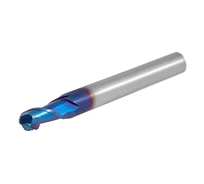 Фреза твердосплавная сферическая 5мм (L=50, l=10, хв=6) Z2 35° по закаленной стали BRHM-2B-R2.5 HRC65 AHNO