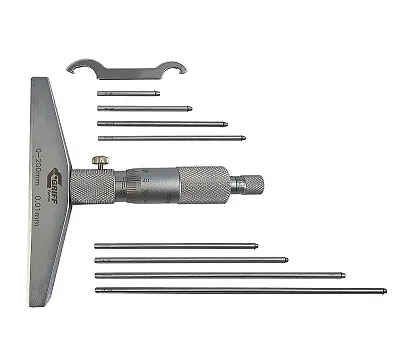 Глубиномер микрометрический ГМ 200 ГОСТ 7470-92 (пр-во Guilin Measuring) GRIFF