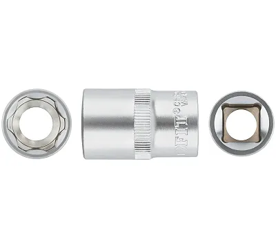 Головка 6-гранная CrV 1/2" 17 мм FIT