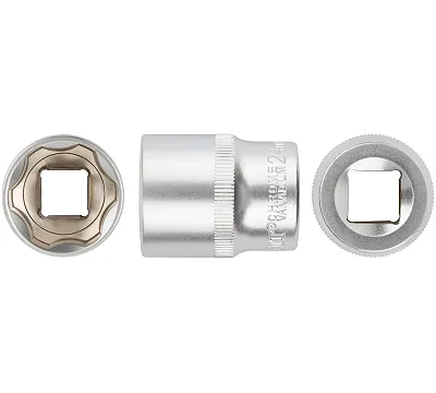 Головка 6-гранная CrV 1/2" 24 мм FIT
