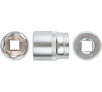 Головка 6-гранная CrV 1/2" 27 мм FIT