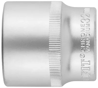 Головка 6-гранная CrV 1/2" 32 мм FIT