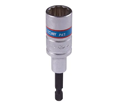 Головка для шуруповерта двенадцатигранная 1/4", 14 мм, L = 80 мм KING TONY 76B814M