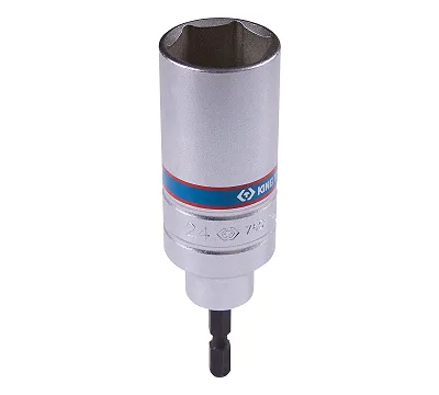 Головка для шуруповерта шестигранная 1/4", 24 мм, L = 110 мм KING TONY 76C1124M