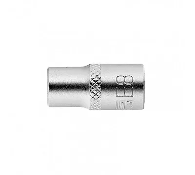 Головка торцевая 1/4, Е8, CrV Stels