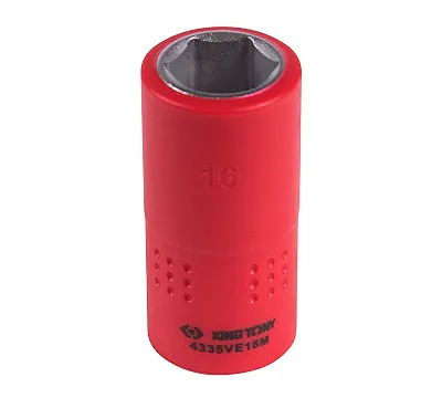 Головка торцевая диэлектрическая шестигранная 1/2", 16 мм KING TONY 4335VE16M