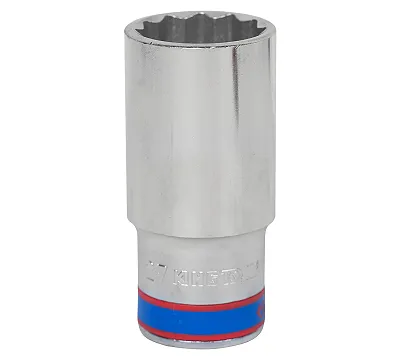 Головка торцевая глубокая двенадцатигранная 27 мм 1/2'' KING TONY 423027M