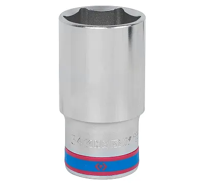 Головка торцевая глубокая шестигранная 1/2", 34 мм KING TONY 423534M