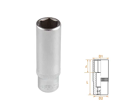Головка торцевая глубокая шестигранная 1/4", 11 мм AFFIX AF00120011