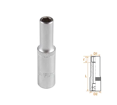 Головка торцевая глубокая шестигранная 1/4", 5,5 мм AFFIX AF00120055
