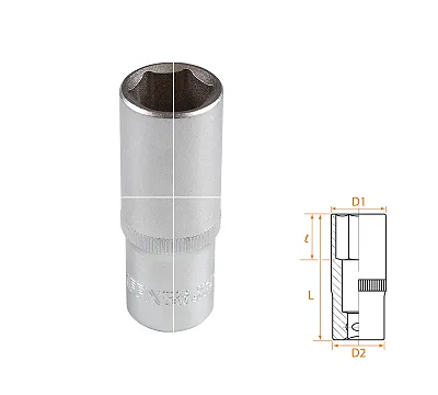 Головка торцевая глубокая шестигранная 3/8", 17 мм AFFIX AF00130017