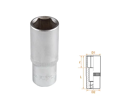 Головка торцевая глубокая шестигранная 3/8", 19 мм AFFIX AF00130019