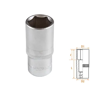 Головка торцевая глубокая шестигранная 3/8", 22 мм AFFIX AF00130022