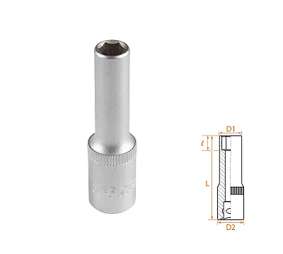 Головка торцевая глубокая шестигранная 3/8", 8 мм AFFIX AF00130008
