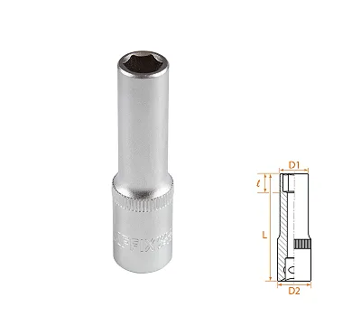 Головка торцевая глубокая шестигранная 3/8", 9 мм AFFIX AF00130009