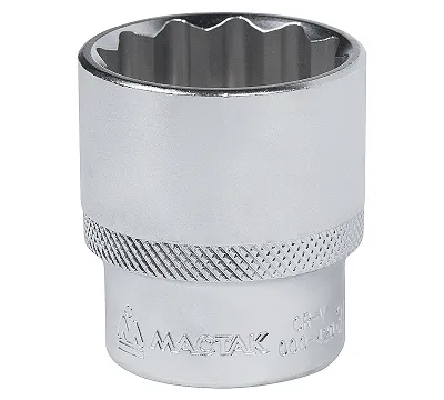 Головка торцевая стандартная двенадцатигранная 27 мм 1/2'' МАСТАК 000-42027