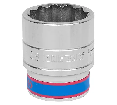 Головка торцевая стандартная двенадцатигранная 38 мм 3/4'' KING TONY 633038M