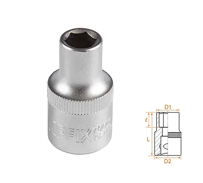 Головка торцевая стандартная шестигранная 1/2", 9 мм AFFIX AF00040009