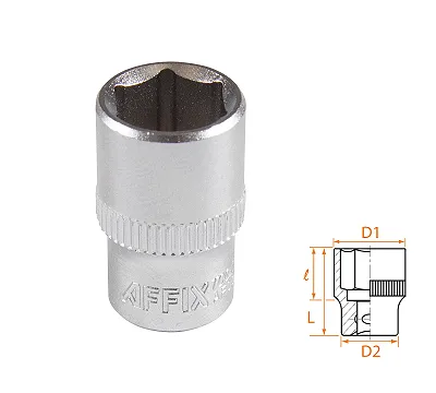 Головка торцевая стандартная шестигранная 1/4", 11 мм AFFIX AF00020011