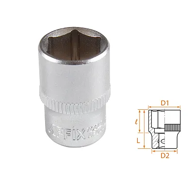 Головка торцевая стандартная шестигранная 1/4", 12 мм AFFIX AF00020012